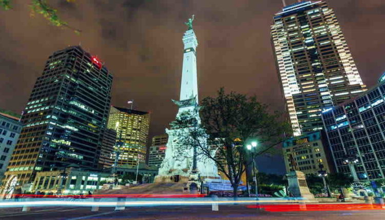 Indianapolis at night